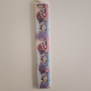 Λαμπάδα Charlie Chaplin πολύχρωμη σε  κερι