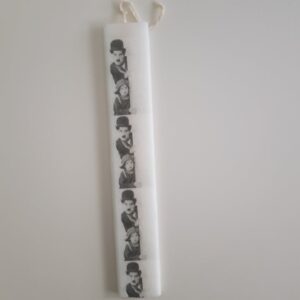 Λαμπάδα decoupage σε πλακε κερι 37cm