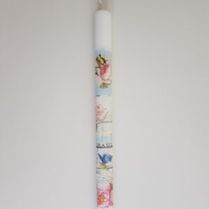 Λαμπάδα Νature σε οβαλ κερι 37.5