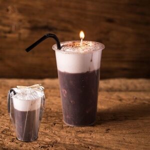 Λαμπάδα καφές 14χ9cm