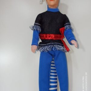 Λαμπάδα αρωματική μπλέ 40εκ με κούκλα.Ιδανικό δώρο.