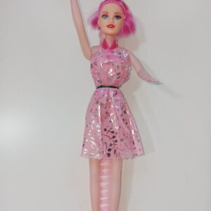 Λαμπάδα αρωματική ρώζ 40εκ με κούκλα