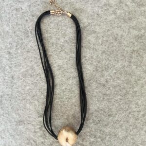 Χρυσό κολιέ σφαίρα μεταλικό στοιχείο