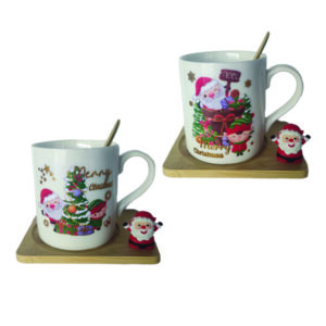 Χριστουγεννιάτικη κούπα με βάση κ κουταλάκι